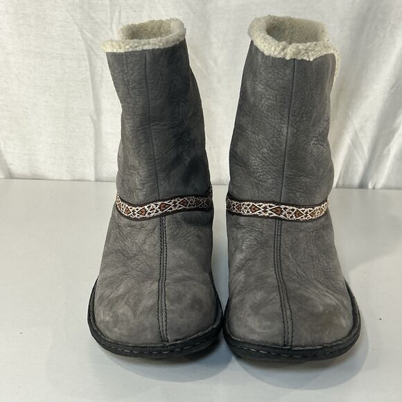 KEEN Womens Galena Mid Winter Boots Gray Size 9 Fur Lined - Picture 2 of 7
